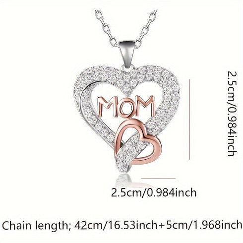 To Mom Heart Necklace, Heart Necklace